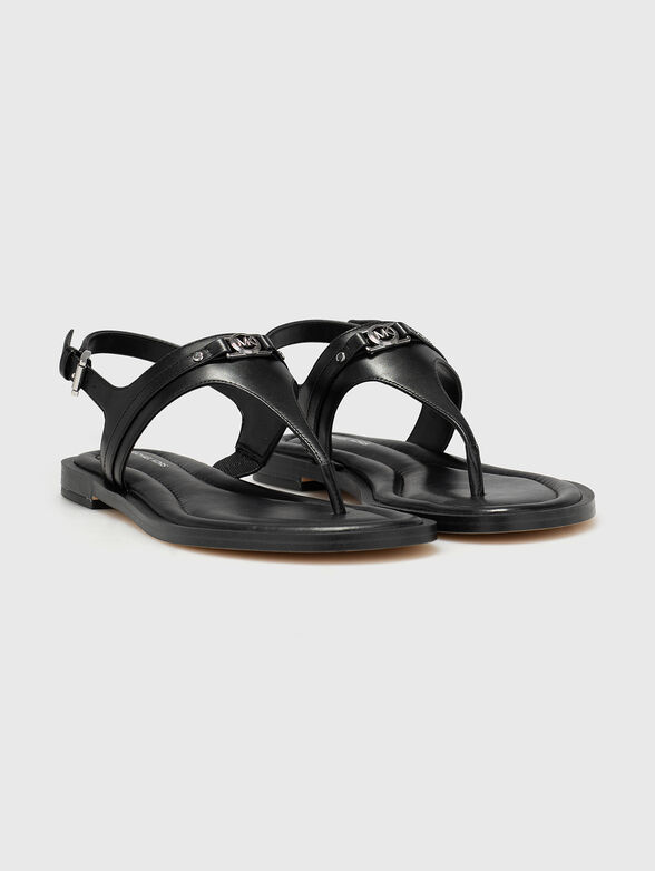 MANY Black leather sandals - 2