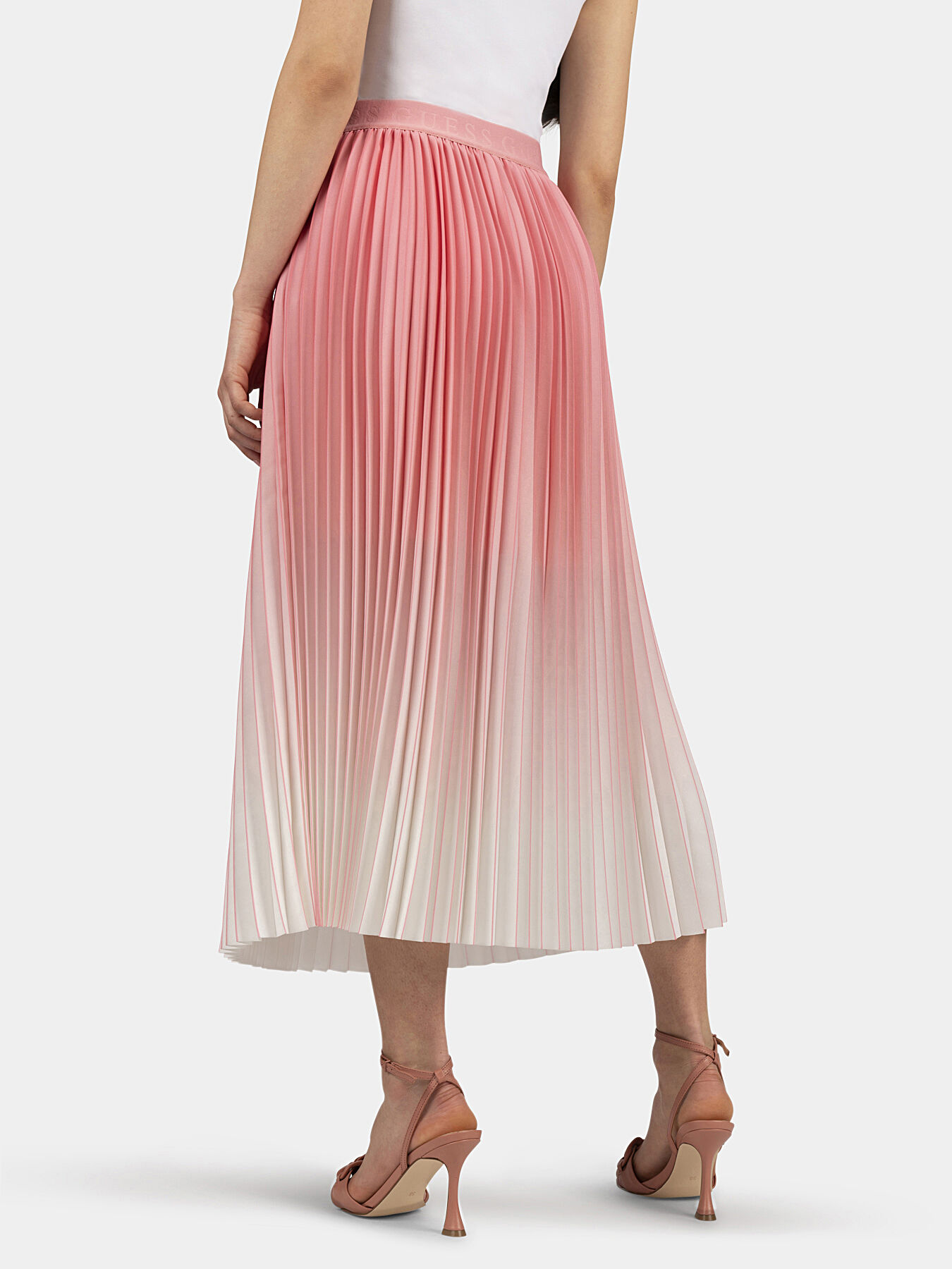 Guess silver pleated skirt clearance