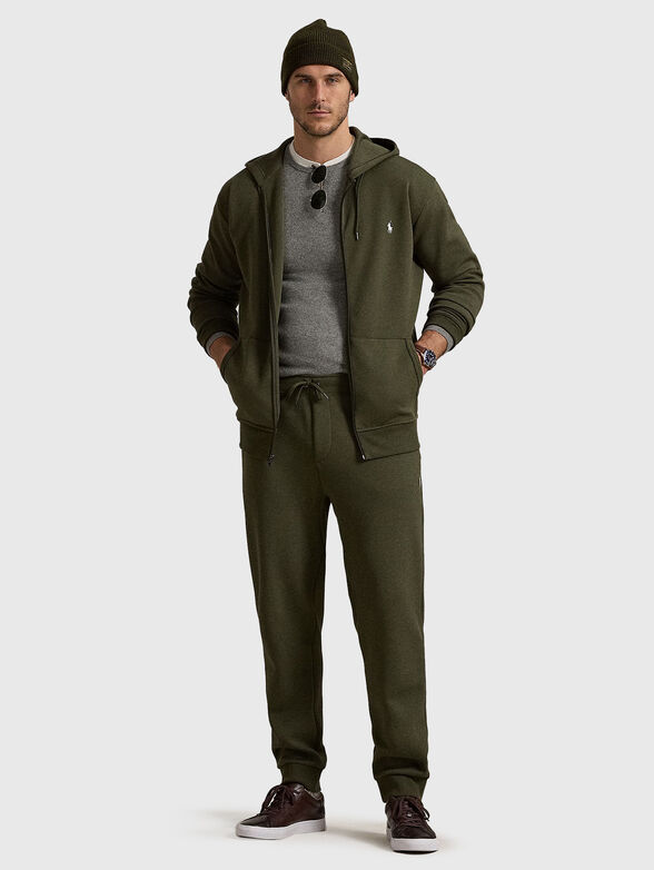 Sports trousers with logo embroidery - 4