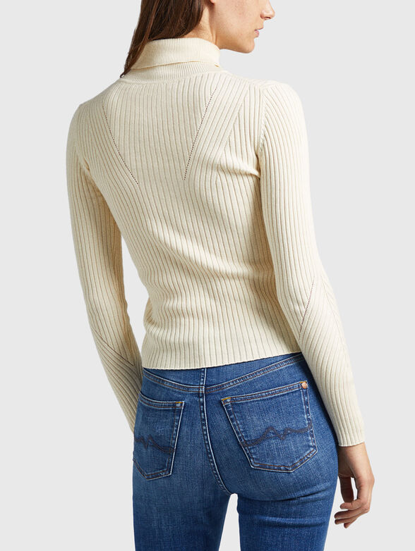 DALIA black polo collar shirt - 3