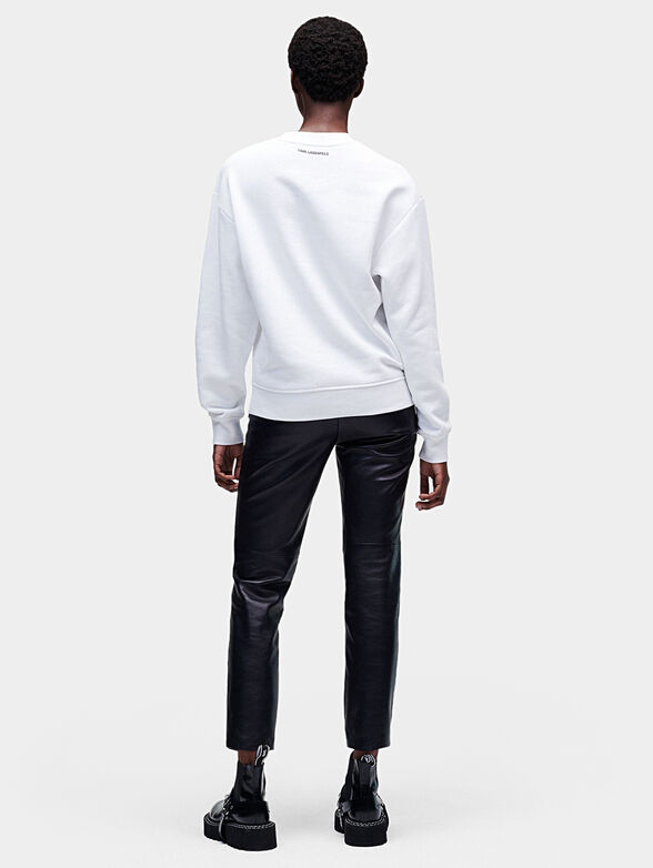 Black sweatshirt with logo print - 2