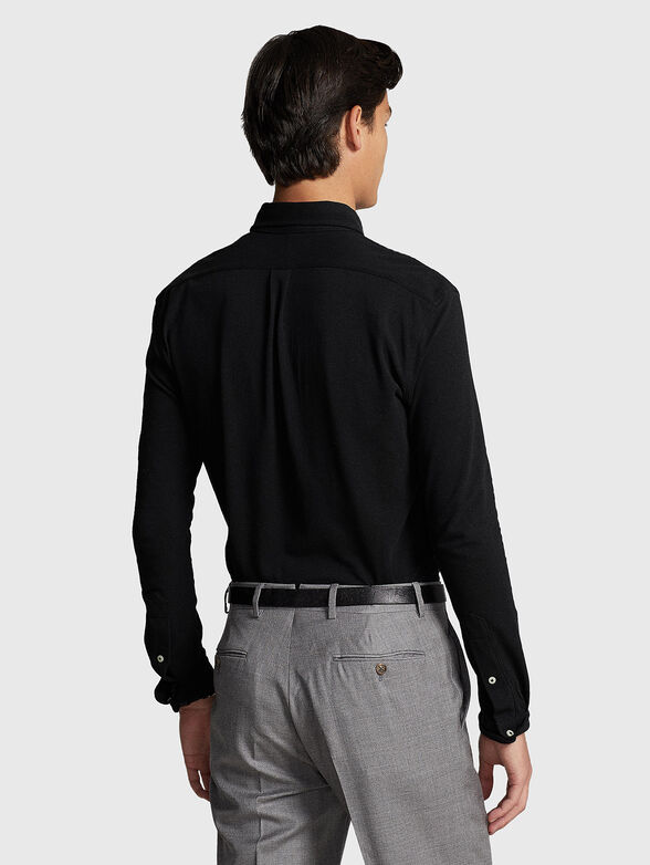 Black shirt with contrast logo  - 3