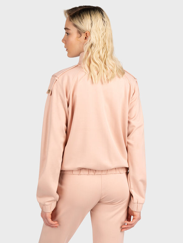 Sweatshirt with zip and shiny logo detail - 3