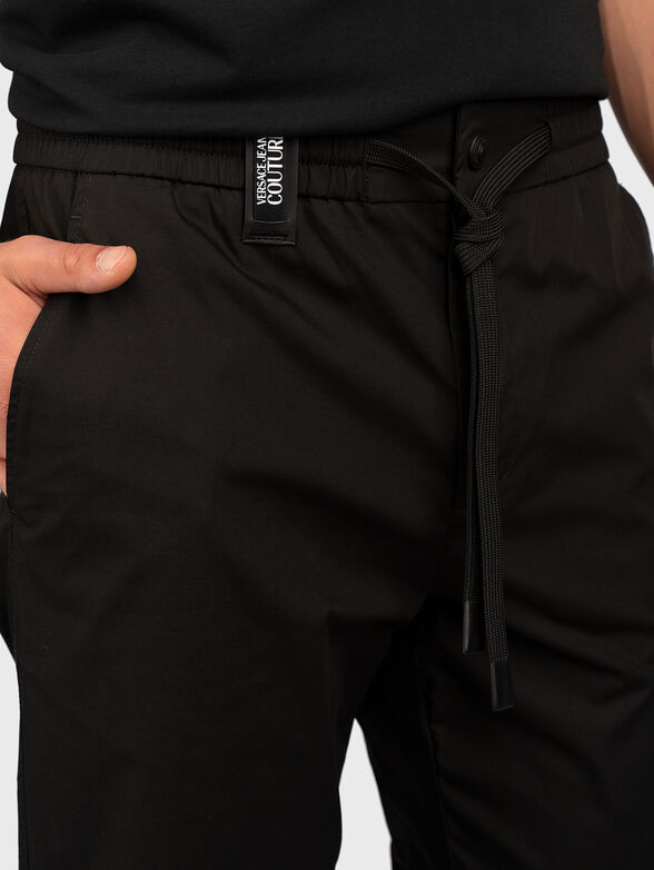 Black trousers with ties - 4