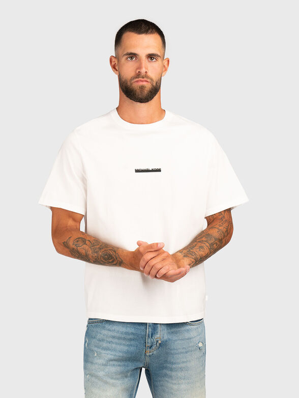 Cotton T-shirt with logo - 1