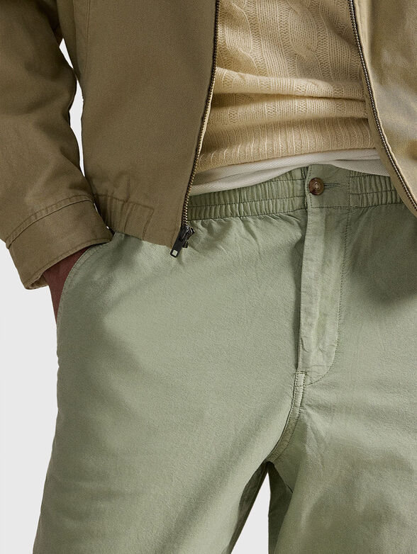 Slim cotton trousers - 3