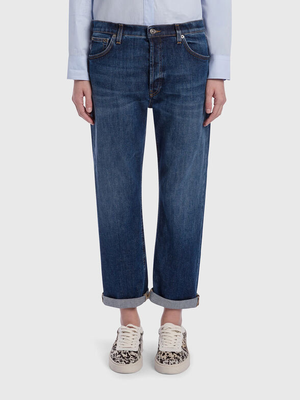 Boyfriend jeans with a logo - 1