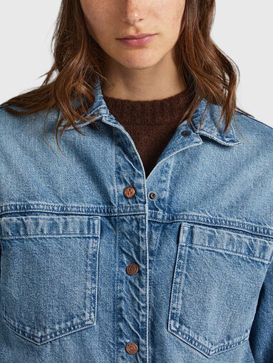 Denim jacket in blue color - 4