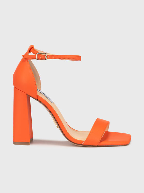 Кожени сандали AIRY в оранжев цвят - 1