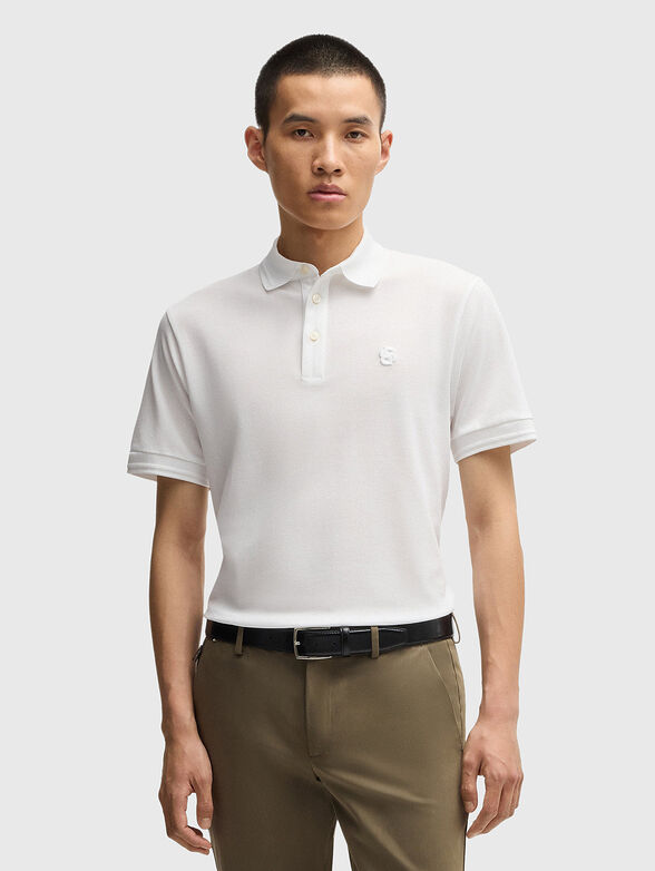 Piqué cotton polo shirt - 1