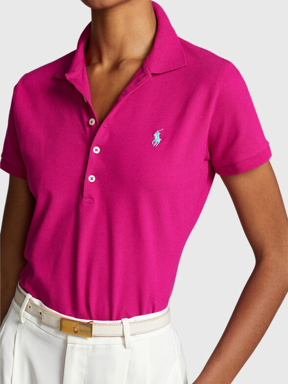 JULIE Polo shirt with contrast logo   - 4
