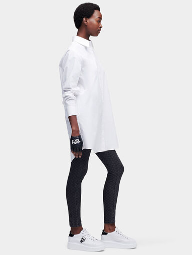 Ikonik Karl shirt with shining crystals - 4