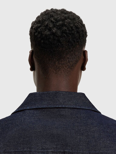 Denim jacket with classic collar - 5