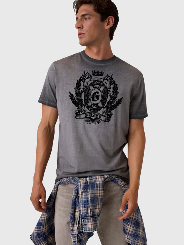 Grey cotton t-shirt - 1