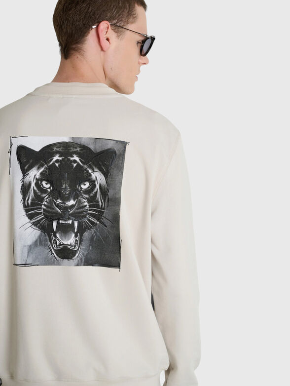 Cotton sweatshirt with print - 3