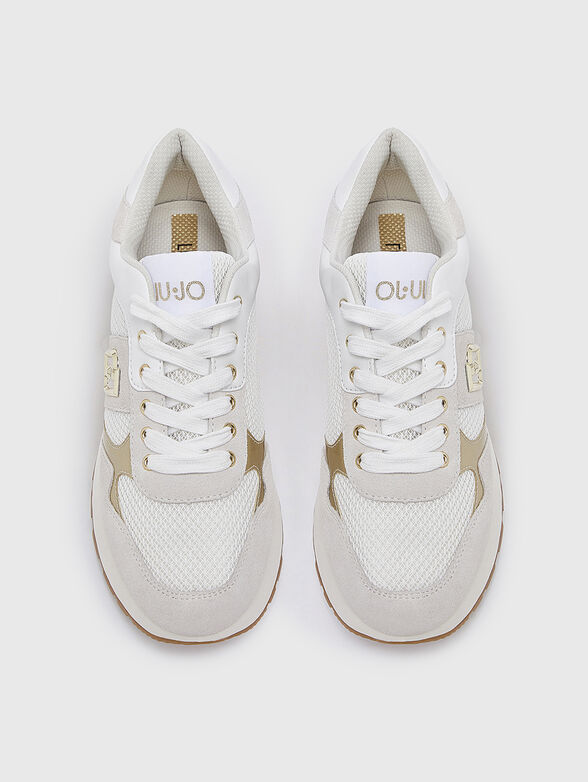 Suede sneakers with mesh details - 6