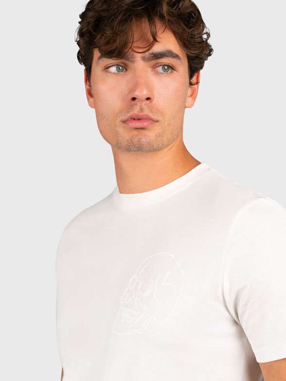 Dark blue T-shirt with print - 4