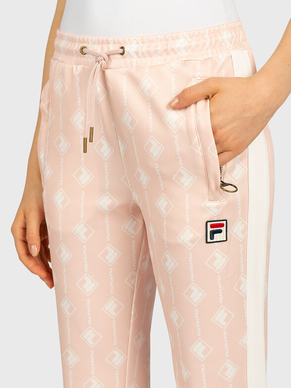 HAMO Pants with monogram logo print - 2