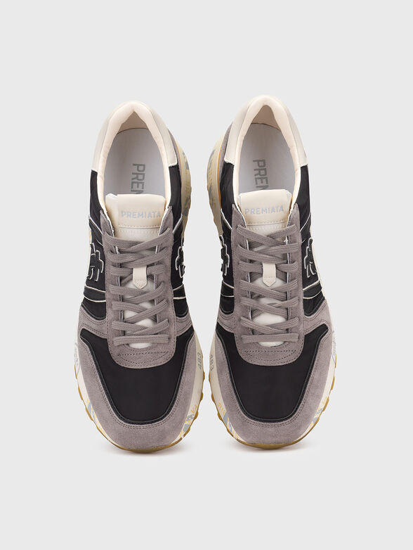 LANDER textile and suede sneakers - 6