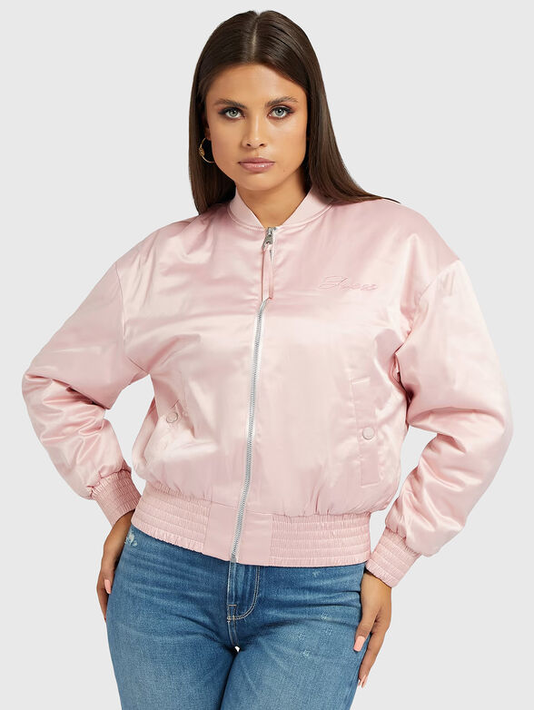 ALEXIA black bomber jacket with embroideries - 1