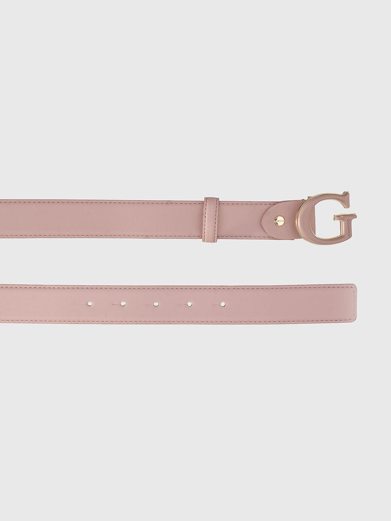 Black eco-leather belt - 3