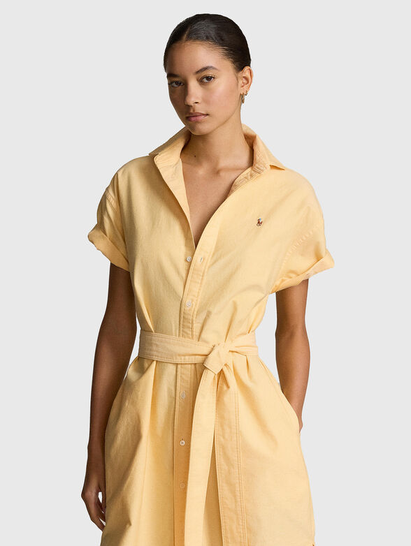 Oxford dress with logo embroidery - 3