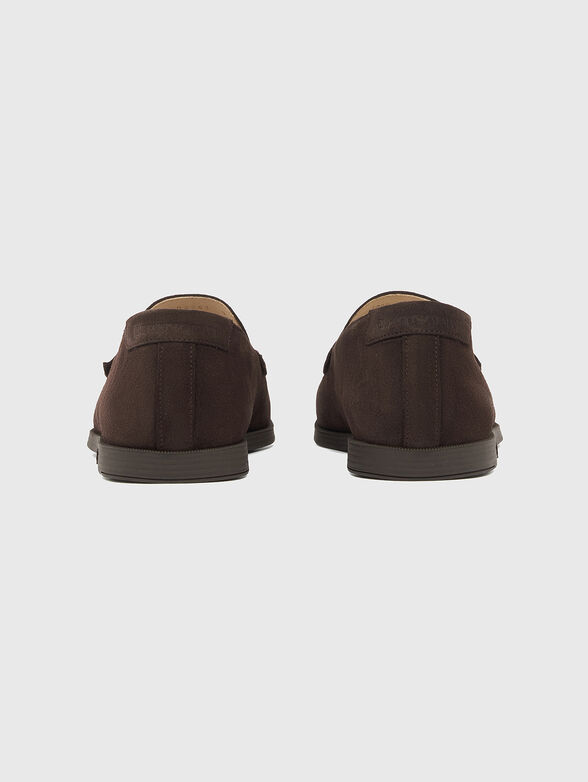 Brown suede moccasins - 4