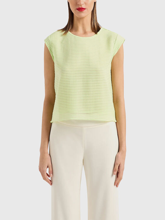 Jacquard top in fuxia colour - 1