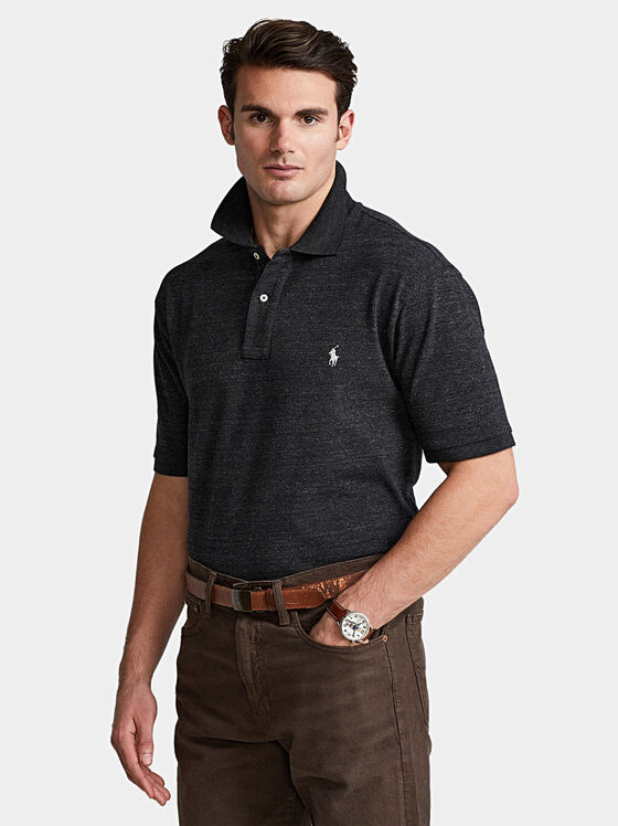 Поло-шърт в черен цвят - 1