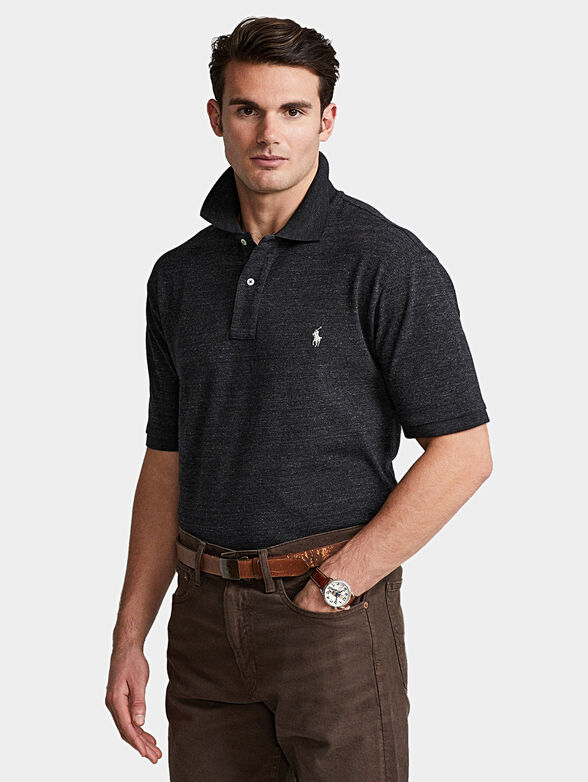 Polo-shirt in black color - 1