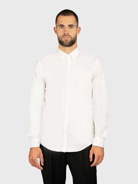 Slim cotton blend shirt - 1