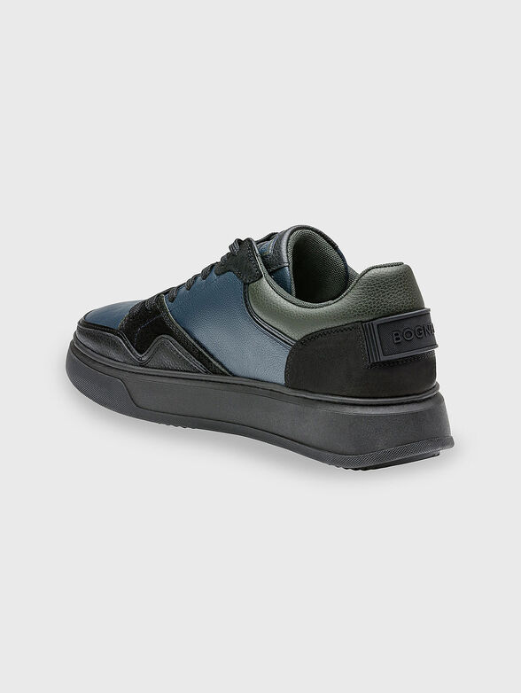 MILAN 25 leather sports shoes with contrasting details - 2