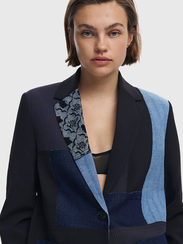 Jacket with patchwork elements - 5