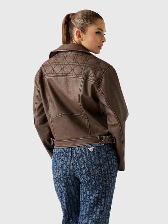 NADA faux leather biker jacket - 3