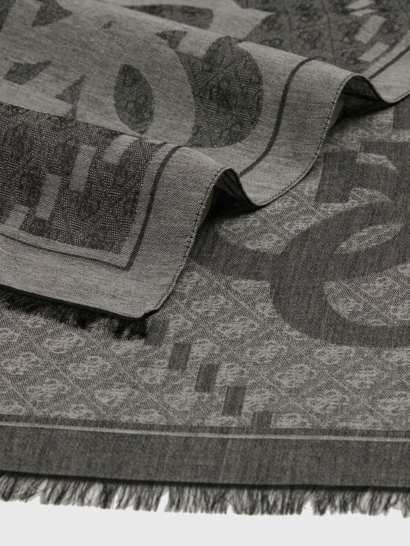 Jacquard scarf with logo - 2