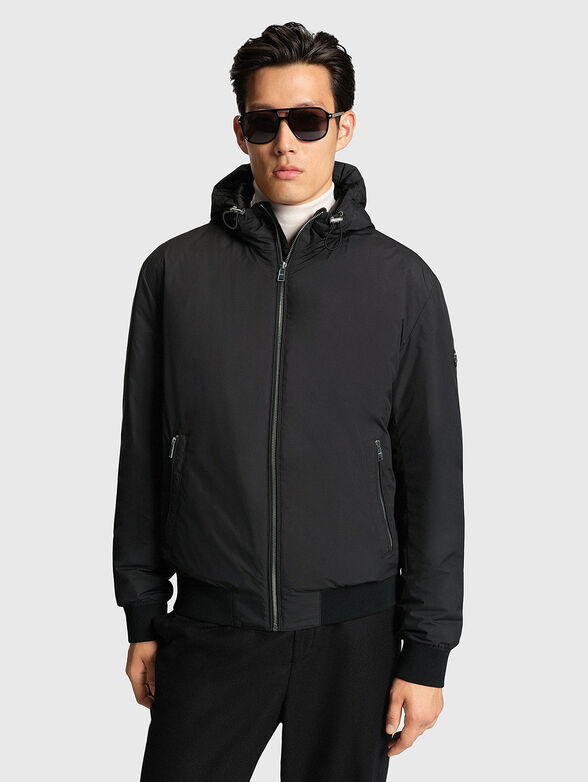 Hooded jacket with zip - 1