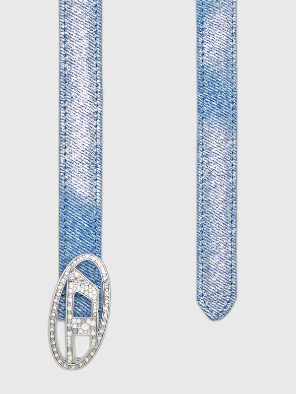B-1DR leather and denim belt - 1