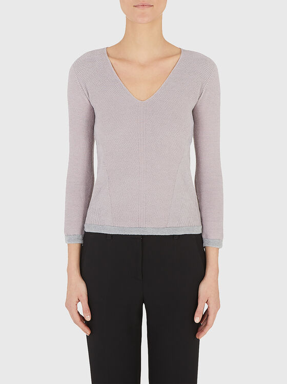 V-neck sweater - 1