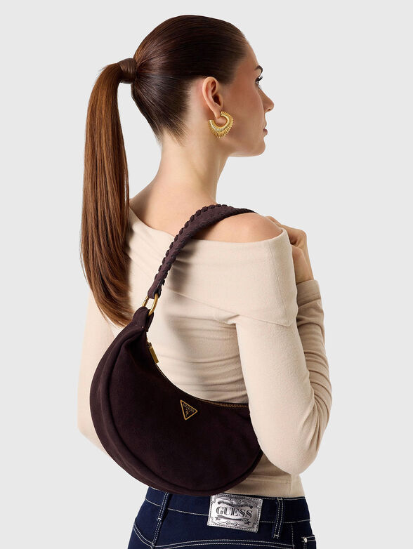 AMITA suede mini hobo bag - 2