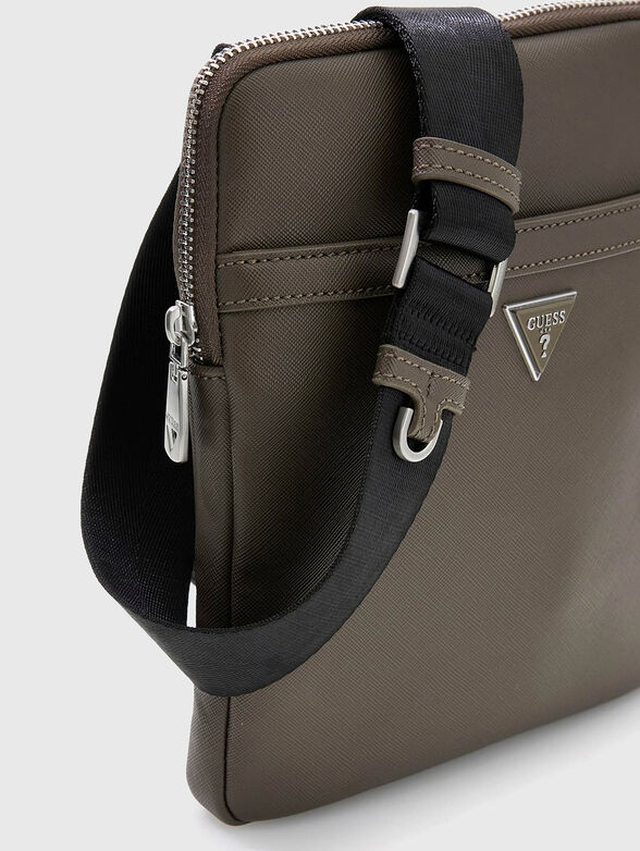 Crossbody bag with geometric logo - 3