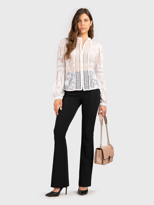 White shirt with sheer effect - 2