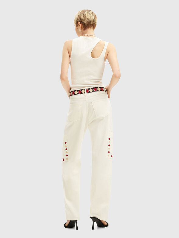 Cargo jeans with embroideries - 2