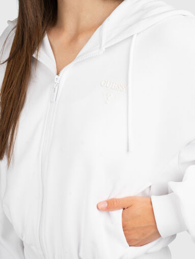 White sweatshirt with a statement on the back - 4