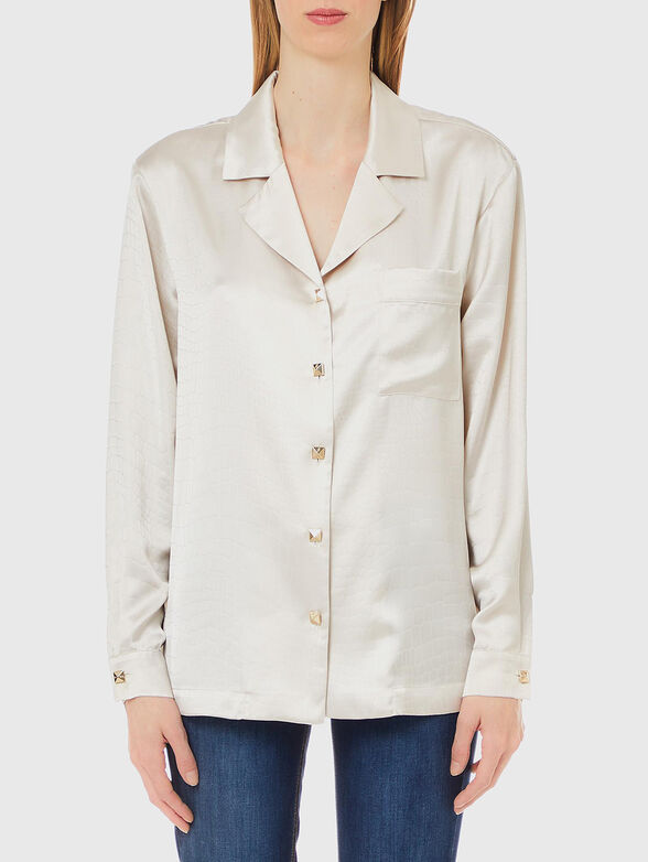 Shirt with gold buttons - 1