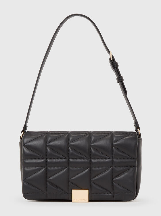 Чанта от естествена кожа с лого - 1