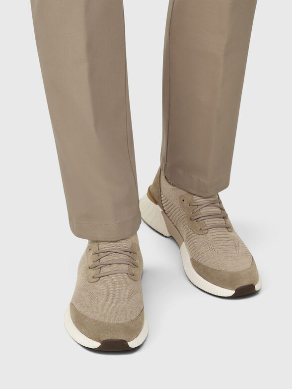 Beige sports shoes - 2