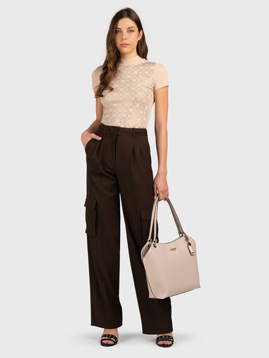 Cargo pants with high waist - 4