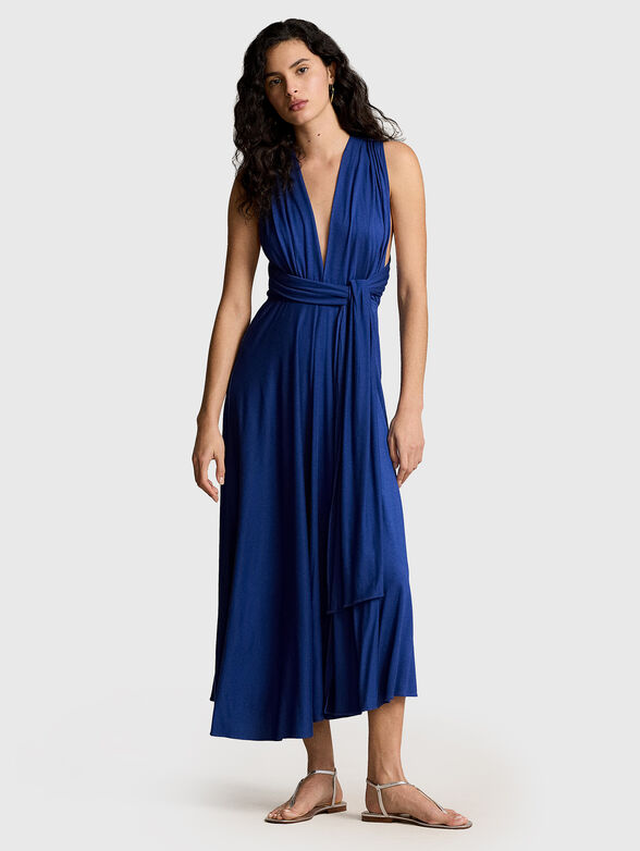 Halter neck midi dress - 1