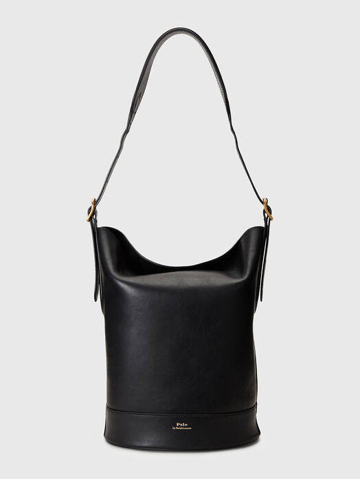 Leather bag in black 