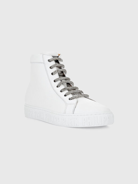 High leather sports shoes - 2